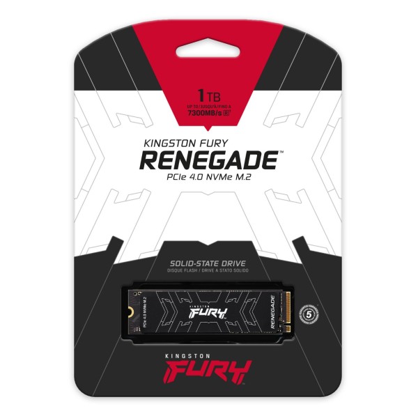 SSD M.2 NVMe Kingston FURY Renegade 1TB PCIe 4.0 - Alta qualità SSD Interni Disponibile ora con spedizione veloce in tutto il mondo