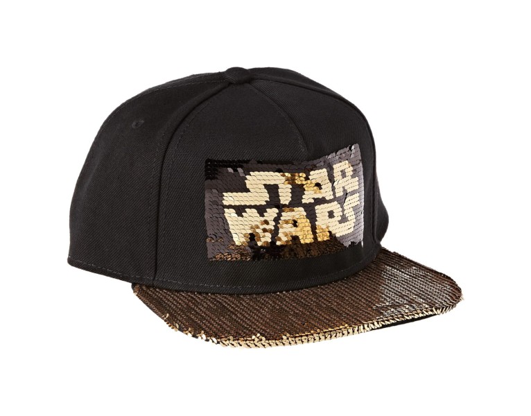 Star Wars Snapback Gold Pailletten Logo Kappe Original - Hochwertig Snapback Kappen Jetzt verfügbar mit schnellem weltweiten Versand