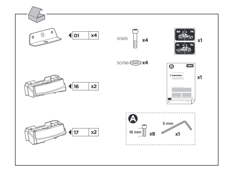 Thule XT Kit 3015 Ford Focus Roof Rack Fit Kit 183015 - High-quality Roof Rack Accessories Available now with fast shipping worldwide