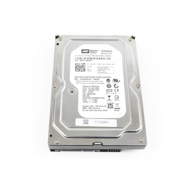 WD Caviar SE 250GB SATA Hard Drive for Desktop PC